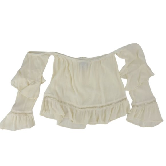 American Rag Boho Off the Shoulder Top M - Picture 2 of 10